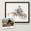 Custom Watercolor Hunting Portrait